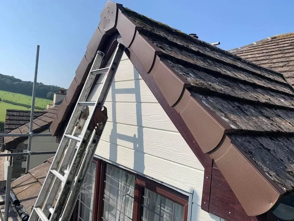 New fascias, bargeboards and guttering in Padstow