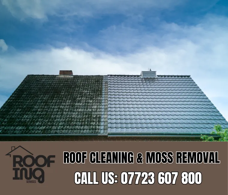Roof cleaning and moss removal in Padstow