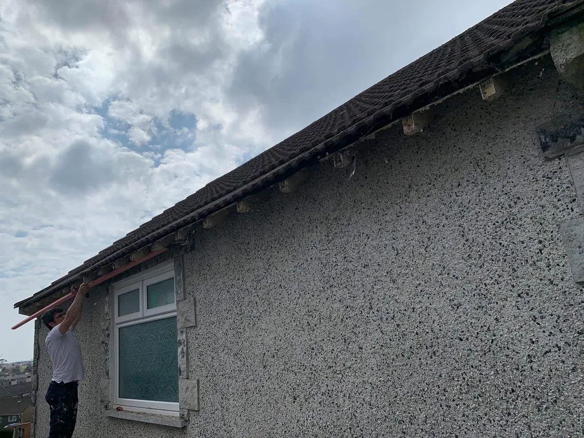 White uPVC fascias and soffits on a bungalow in Padstow