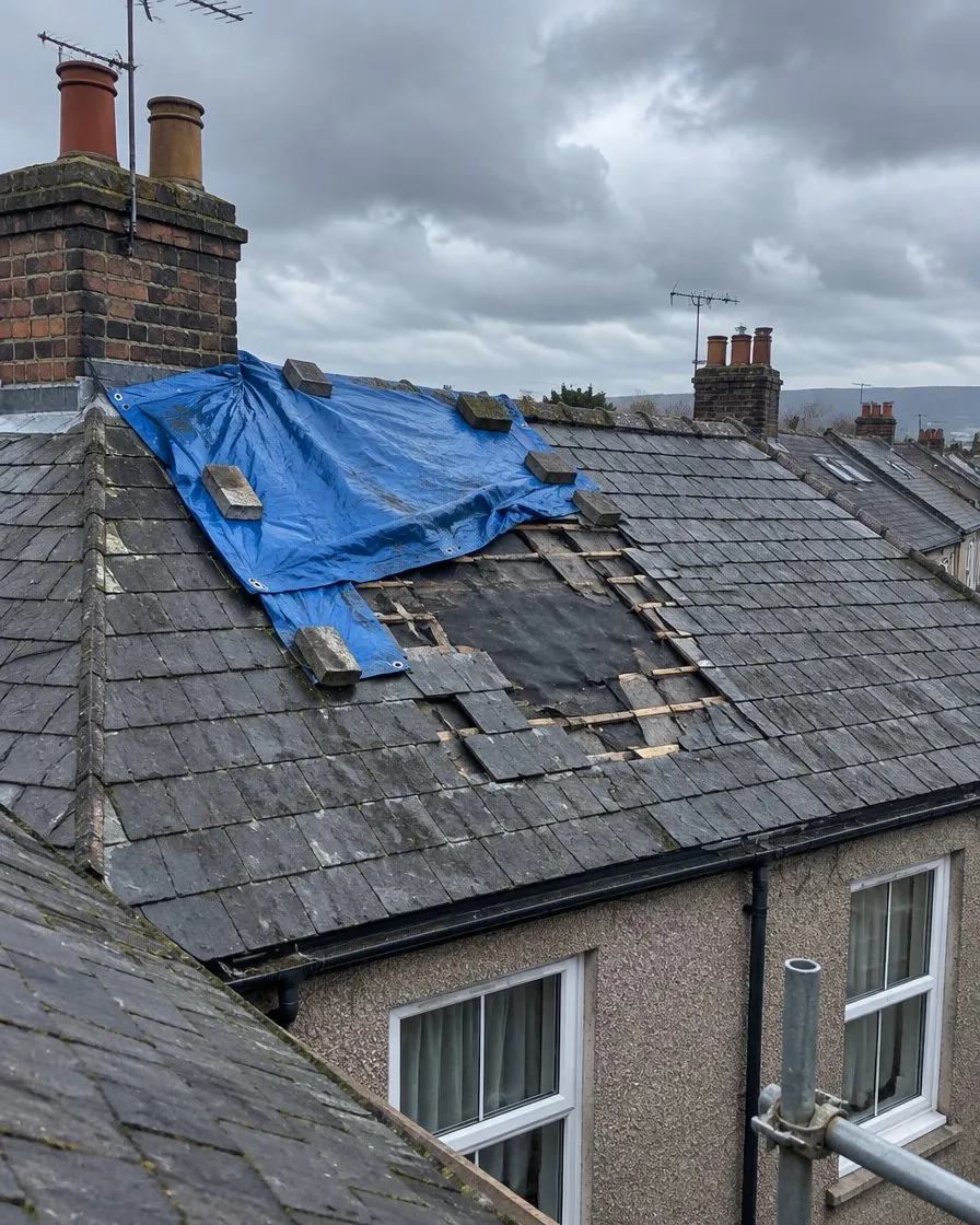 Storm damage and insurance work in Padstow